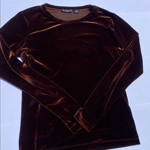 Iridescent copper long sleeved shirt
